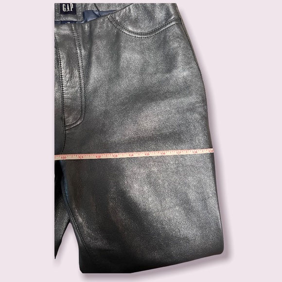90’s vintage genuine leather pants (so unique) 💕 GAP - Picture 5 of 8